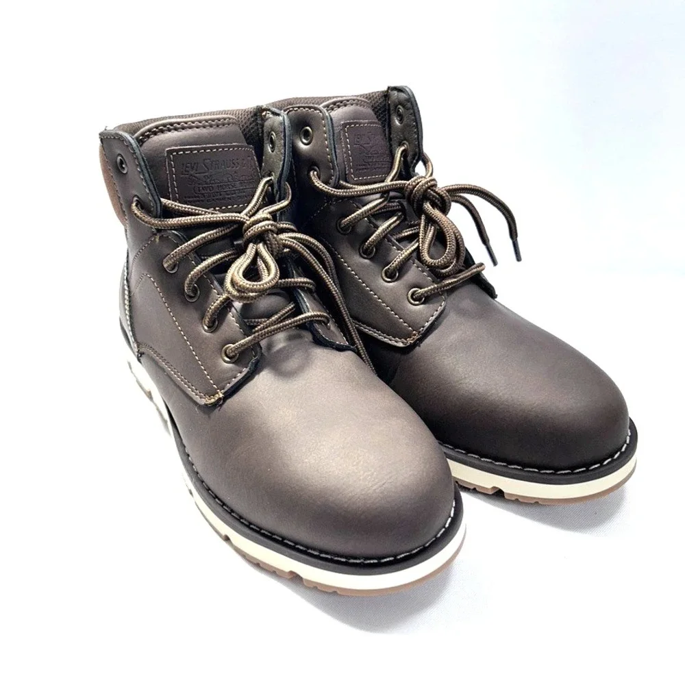 Levi's Men's Charles SH Lace-Up Boots Brown US 7M - Open Box